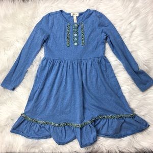 Matilda Jane size 6 blue floral hem dress